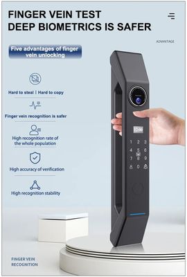지문 / 비밀번호 / 카드 용량 100 잠금 해제 방법 카드와 함께 스마트 외부 문 잠금