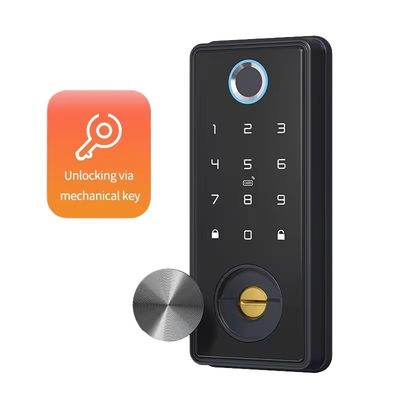 진크 합금 블랙 블루 톱 스마트 잠금 WIFI 네트워크 Tuya APP 메모리 카드