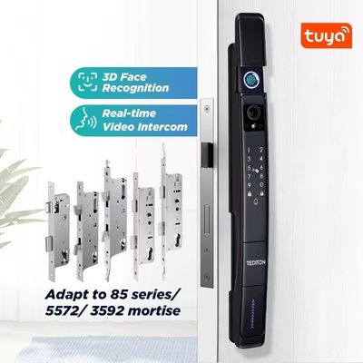 Tuya TT 스마트 잠금 3D 얼굴 인식 및 인터콤으로 가정 보안을 업그레이드하십시오.
