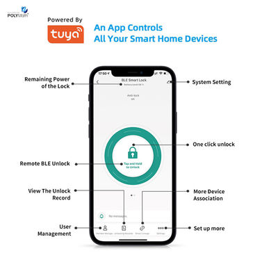 알루미늄 문 호환 Tuya APP 원격 잠금 해제 스마트 잠금 실린더 홈 아파트