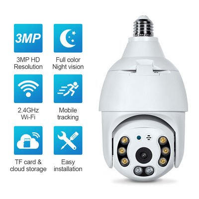 360도 HD 감시 PTZ 보안 와이파이 Cctv 네트워크 카메라 스마트 전구