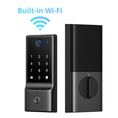 키 없는 판매 화염 등급 유리 문 잠금 Wifi 인식과 지문 잠금 해제