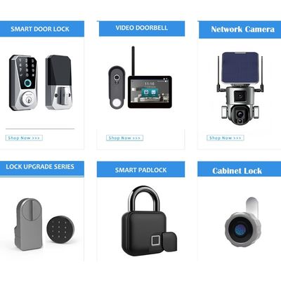 TUYA WiFi BLE 스마트 침실 문 잠금 실린더와 메모리 카드로 집을 보호하세요
