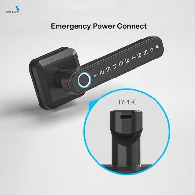 스타일리시한 진크 합금 지문문 잠금 Tuya Wifi 앱 잠금 해제 방법 지문