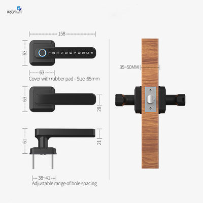 진크 합금 생체 지문 잠금 TTlock Wifi 스마트 잠금 M1 강화 보안