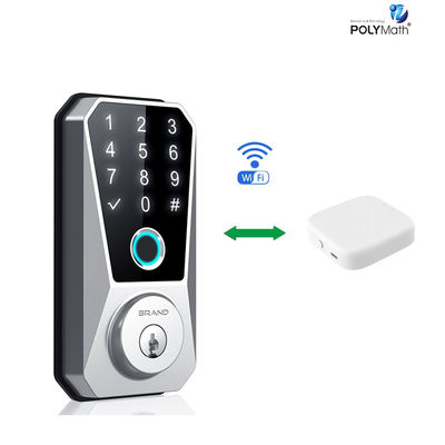 스테인레스 스틸 문 스마트 데드볼트 잠금 Wifi 디지털 프론트 키리스 홈 투야 앱