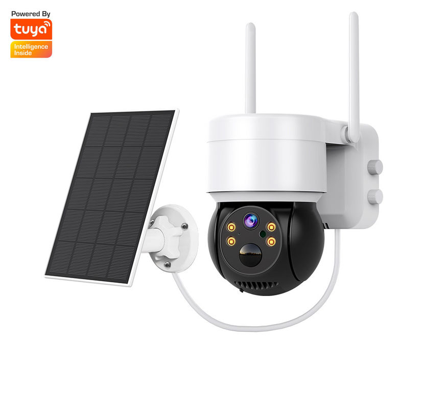 2MP 1080p CMOS 센서 태양 전지 패널 야외 야간 시선용 Wifi IP 카메라
