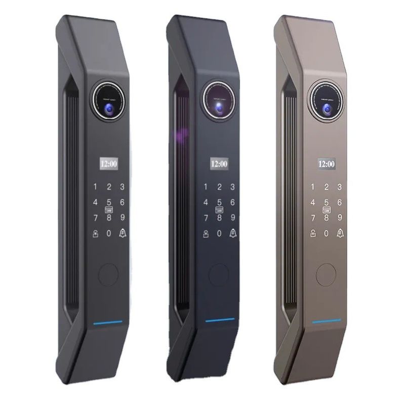 tech 스타일 스틸 도어 스마트 와이파이 문 잠금 손톱 정맥 암호와 APP 제어