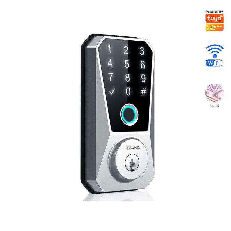 스테인레스 스틸 문 스마트 데드볼트 잠금 Wifi 디지털 프론트 키리스 홈 투야 앱
